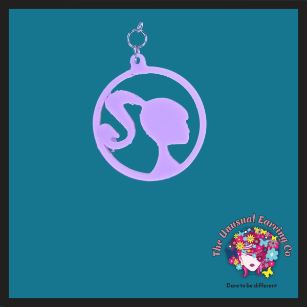 Barbie Keyring Round - 3DBAR007