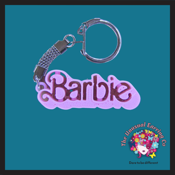 Barbie outline keyring - 3DBAR005